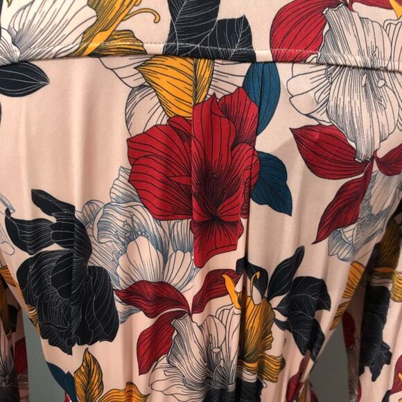 NWT Anatomie Cassie Secret Garden Pink Floral UV Protection Shirt Dress Sz Small - Picture 10 of 14
